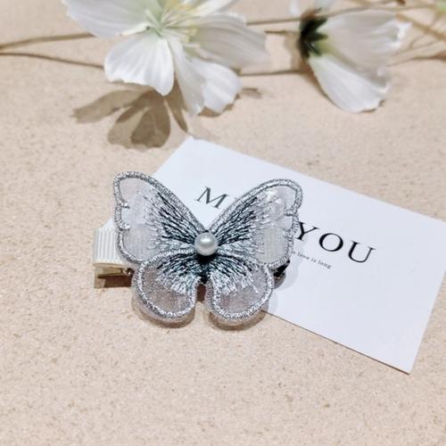 Gambar IK130 Jepit Rambut Kupu Kupu Hair Accessories Cocok buat berbagai mod - grey dari Dneo Store Jakarta Barat Tokopedia