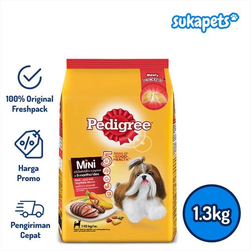 Gambar Pedigree Mini Beef Lamb Vegetables Dry Food Makanan Anjing 1.3kg dari sukapets Jakarta Pusat Tokopedia