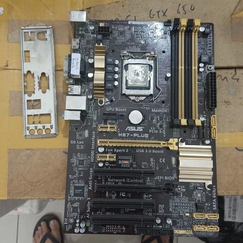 Jual mainboard asus h87 plus procsesor core i5-4440 hasswell murah di  Compstarstore Tokopedia