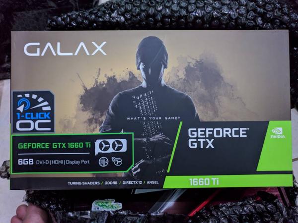 GALAX GeForce GTX 1660 Ti 6GB GDDR6 (1-Click OC) DUAL FAN