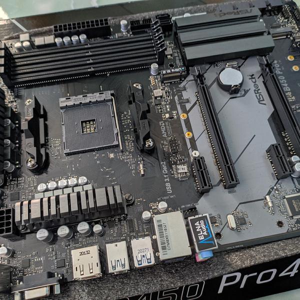 M Asrock B450 Pro4 Ecc Asrock B450 Pro4 Motherboard Black Techinn