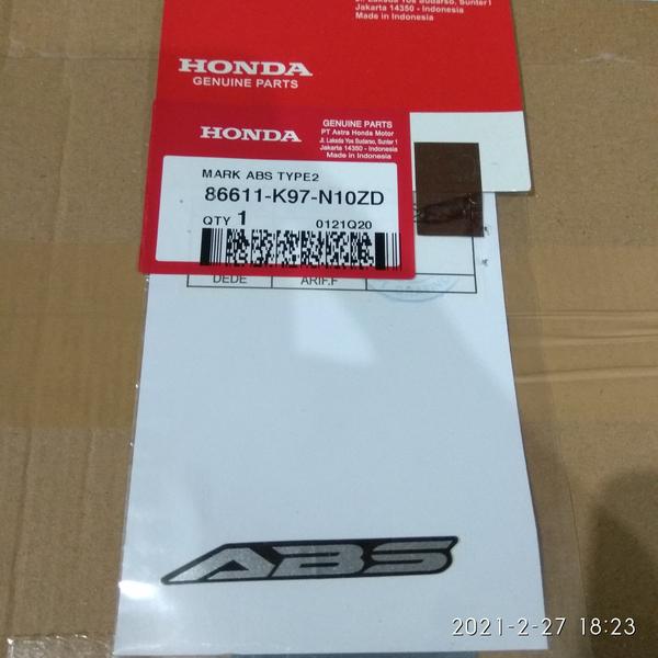 Genuine Parts Honda PCX 150 K97/160 K1Z Mark ABS Type 2 Sticker