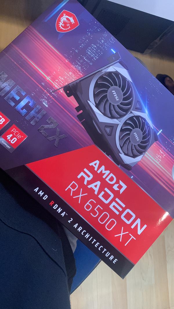 中古】MSI Radeon RX 6500 XT MECH 2X 4G OC グラフィックスボード