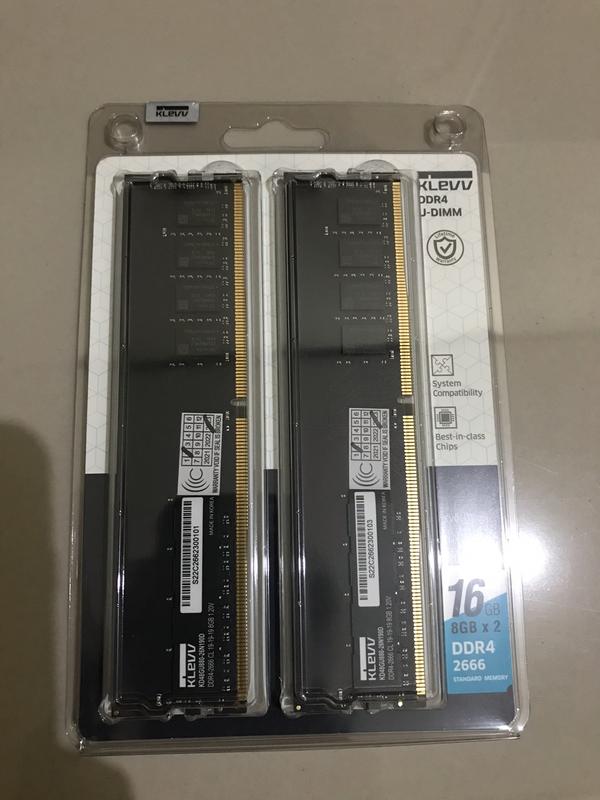 KLEVV DDR4 Value Series PC21300 2666MHz 16GB (2x8GB) 19-19-19-43