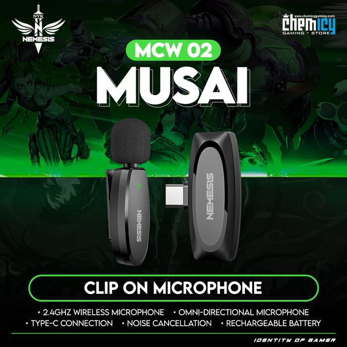 NYK MCW02 / MCW-02 Musai Clip-on Wireless Microphone