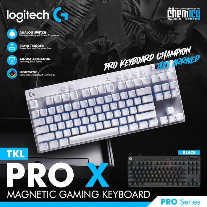 Logitech Pro X TKL RGB Rapid Trigger Magnetic Analog Switch Gaming Keyboard