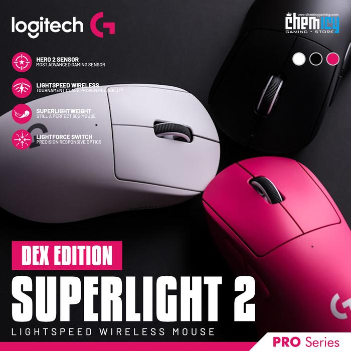 Logitech G Pro X Superlight 2 DEX Lightspeed Wireless Gaming Mouse