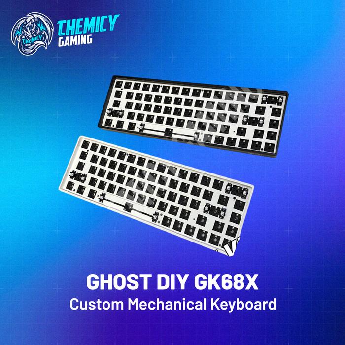 Paradox Gaming GHOST DIY GK68X Wired Kit RGB Hot Swap Custom Mechanical Keyboard