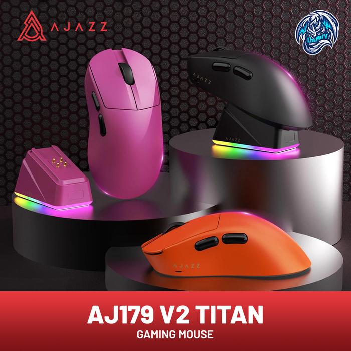 Ajazz AJ179 V2 Titan Wireless Gaming Mouse With Charging Dock PAW3950