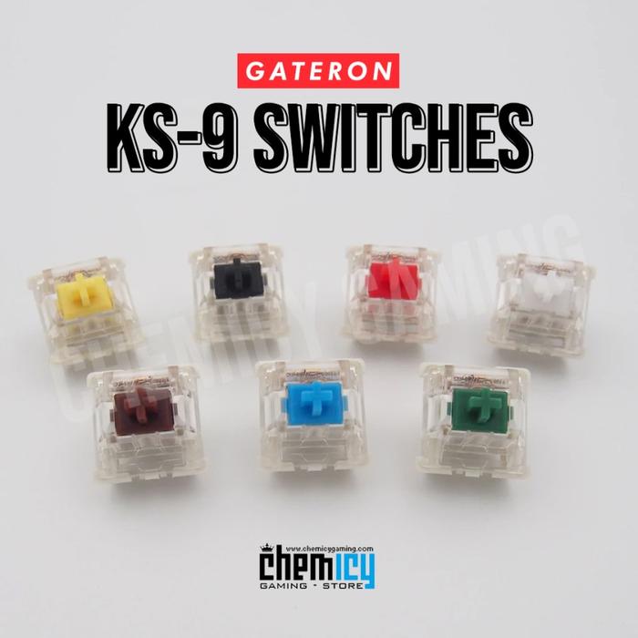 GATERON KS-9 Mechanical MX Switch - Plate Mount for Mechanical Keyboard