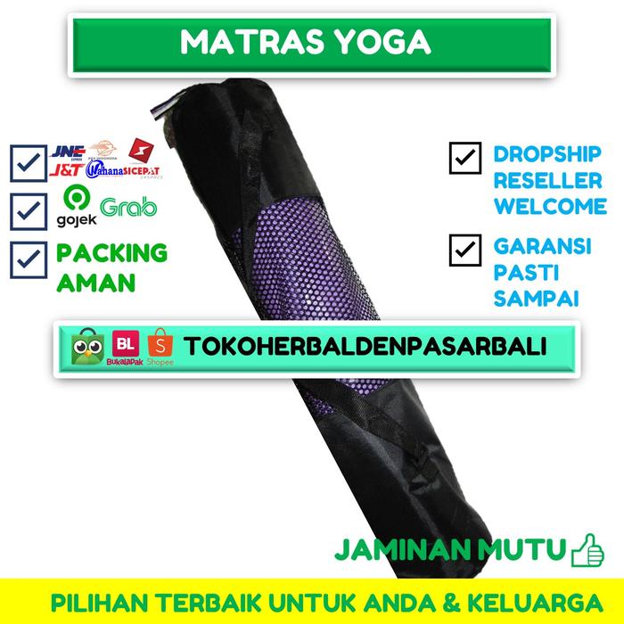 Gambar MATRAS YOGA MAT bonus sarung TAS ANTI SLIP KARET karpet alas pilates dari TokoHerbalDenpasarBali undefined Tokopedia