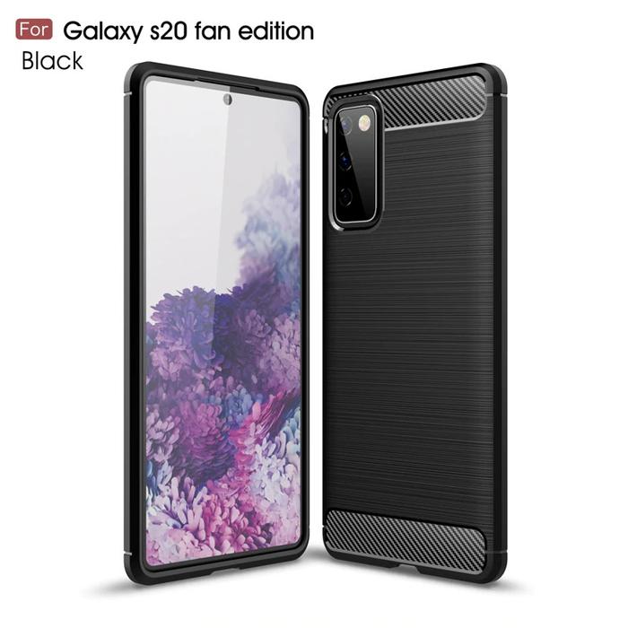Gambar READY!!! Case Brushed Samsung Galaxy S20 FE Softcase Armor Carbon - Hitam dari jayakarta aksesoris handphone Kota Administrasi Jakarta Utara Tokopedia