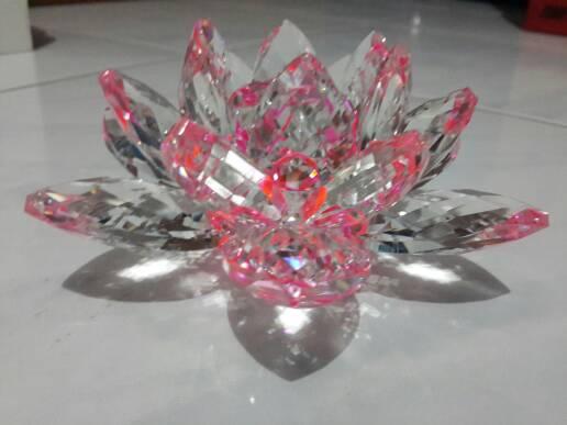 Gambar BUNGA KRISTAL CANTIK HIASAN PAJANGAN DEKORASI RUANG TAMU - Merah Muda dari Maju Store New undefined 5 Tokopedia