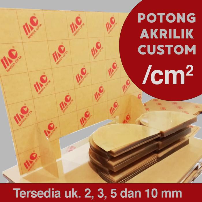 Gambar Jasa Potong Laser Akrilik Bening Lembaran Custom di Manado dari Pongge Printing undefined Tokopedia
