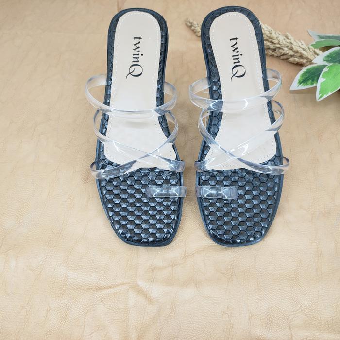 Gambar SENDAL WANITA HARIAN SANDAL FLAT CEWEK twinQ - Hitam, 38 dari twinQ shop undefined Tokopedia