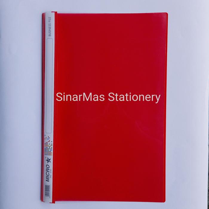 Gambar Busines File Folder Micro Star ukuran F4 - Map Plastik - Spring File - Merah dari SinarMas Stationery undefined Tokopedia