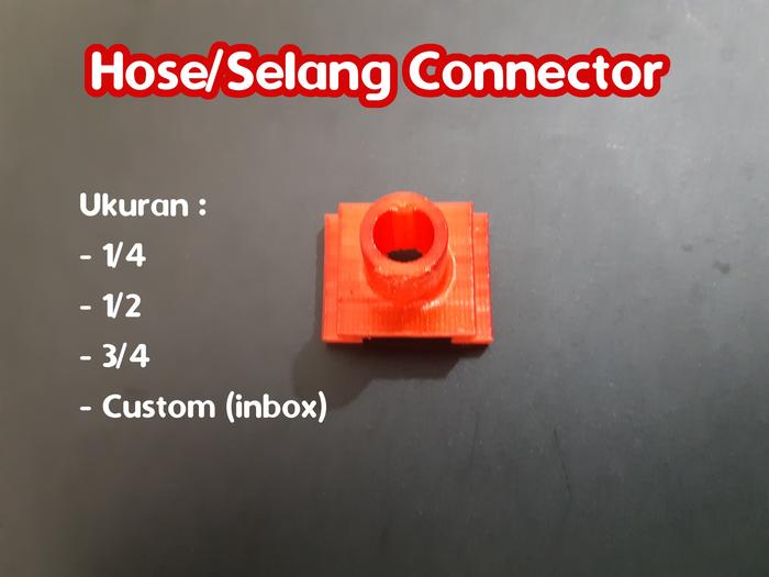 Gambar Fancy Hose/Selang Connector 1/4 1/2 3/4 atau custom dari Bali 3D undefined Tokopedia