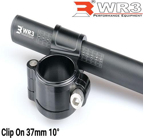 Gambar Stang Clip On WR3 37mm Ninja 250 FI / RR Mono - Hitam dari WR3 undefined Tokopedia