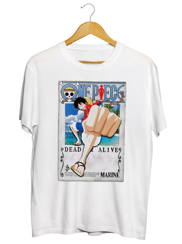 Gambar D49 / KAOS LUFFI ONE PIECE MARINE - L dari Distro-Boy undefined Tokopedia