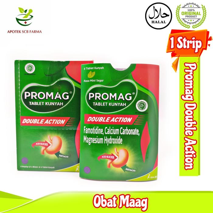 Gambar Promag Double ActionTablet Kunyah - Untuk Mengatasi Mejala Sakit Maag dari APOTIK SCB FARMA undefined Tokopedia