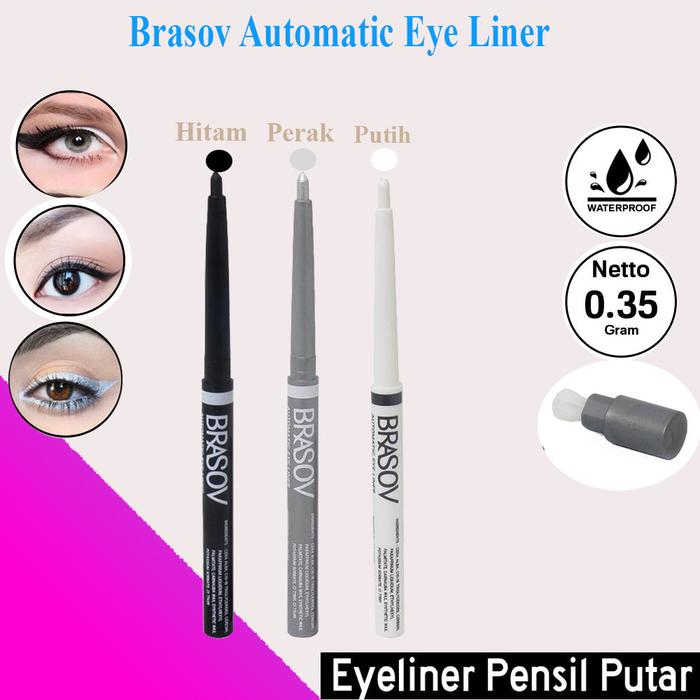 Jual Automatic Eyeliner Brasov Waterproof Putih Kota Bekasi Gayatri Cosmetics Tokopedia