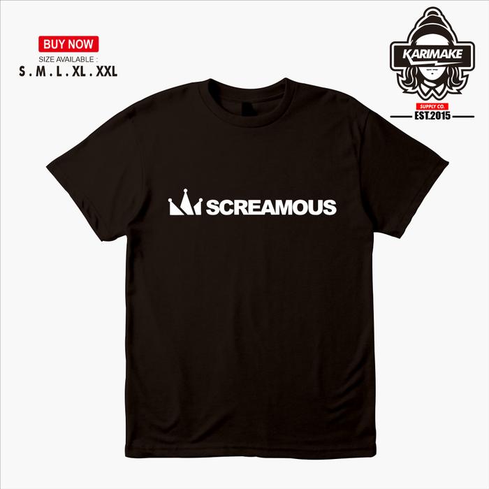 Gambar Kaos Baju Distro Screamous Logo Simple Kaos Distro - Karimake dari KRMK Karimake undefined Tokopedia