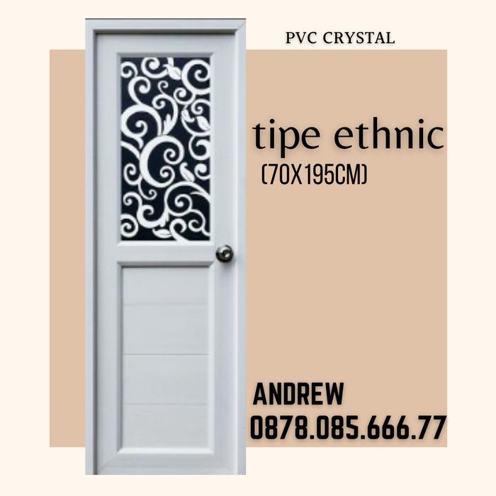 Gambar Pintu Kamar Mandi /PVC Premium Crystal Ukuran 70x195cm Motif & Cermin - Putih dari Crystal doors undefined Tokopedia