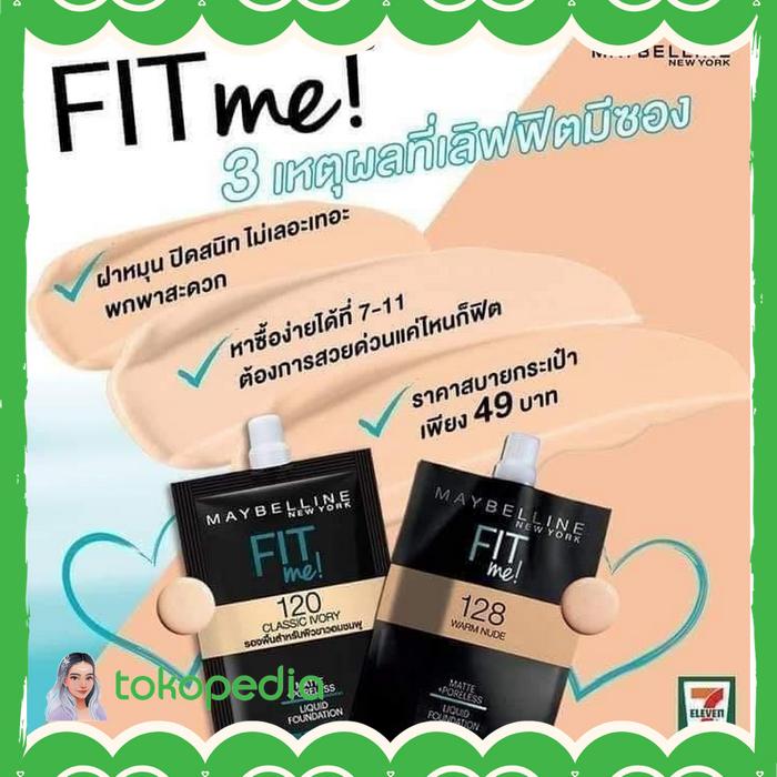 foundation maybelline fit me sachet