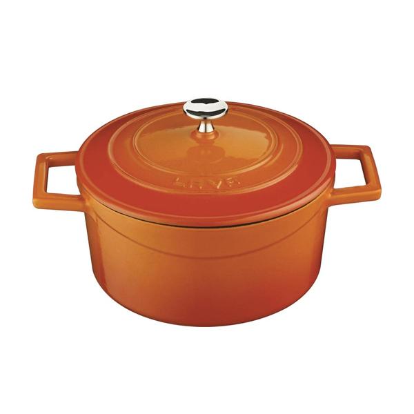 Gambar Panci Masak Round Casserole D.24 cm Folk Lava Turkey - Orange dari PrimaSaranaAbadi undefined Tokopedia