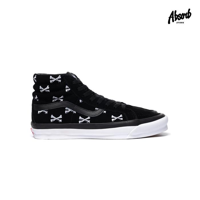 Jual Vans Vault OG Sk8-Hi LX x WTAPS “Bones” (Black/White) - Kota