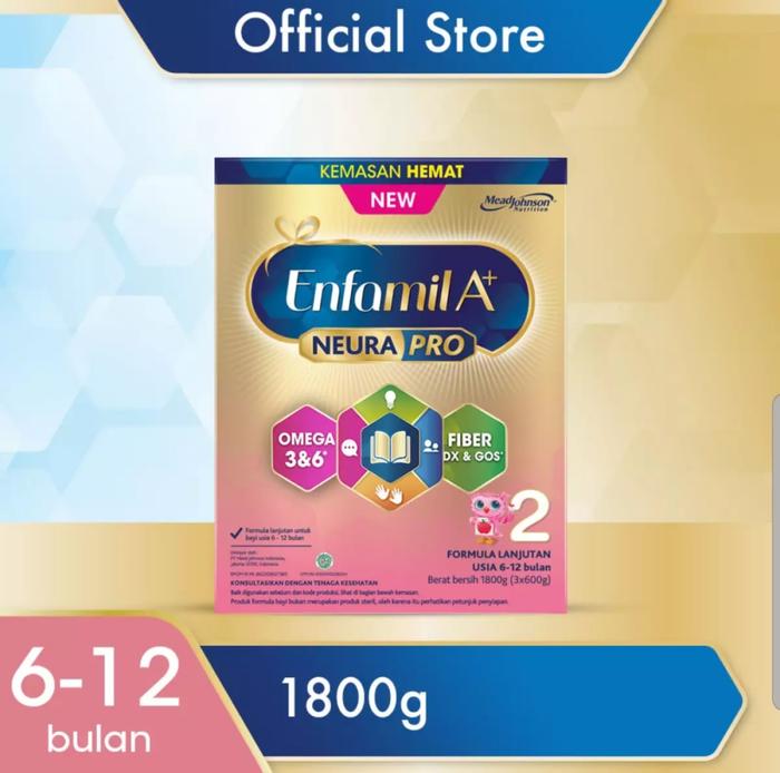 Gambar KEMASAN BARU ENFAMIL A+2 PLAIN 1800GRAM / TAHAP 2 / A2 / A 2 dari Elipsss undefined Tokopedia