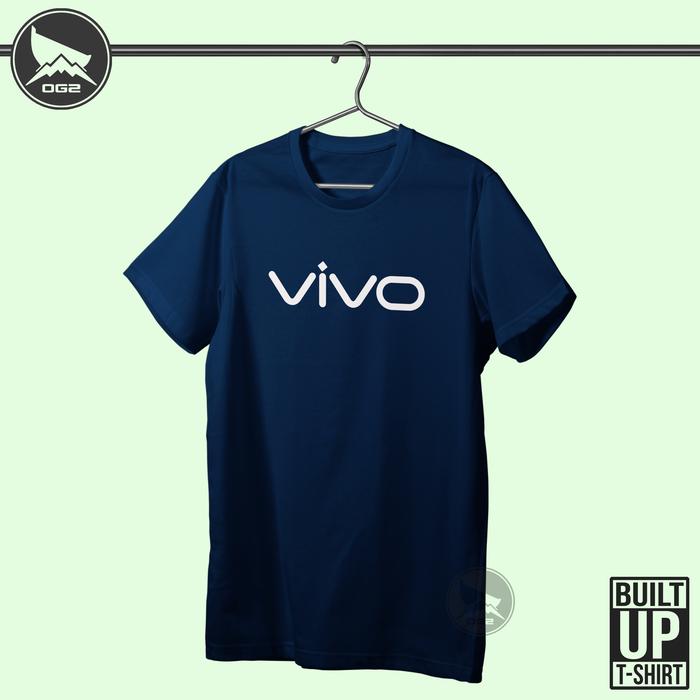 Gambar kaos user vivo smartphone F018 baju pria wanita OG2 3A - Hitam, S dari OG2 store undefined Tokopedia