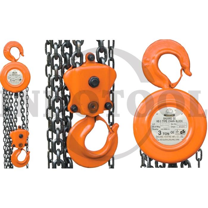 Promo CHAIN BLOCK HS 1 TON x 5 MTR / TAKEL KATROL / KEREKAN SHUANG GE ...