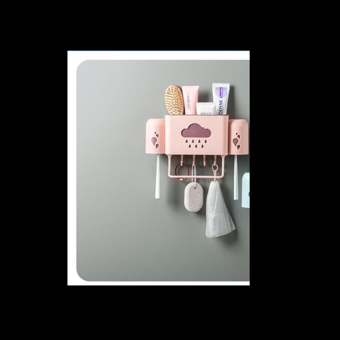 Gambar TEMPAT ODOL DAN SIKAT GIGI UNIK MINIMALIS - AKSESORIS TEMPAT WC - Merah Muda dari GAMAMIS INDONESIA undefined Tokopedia