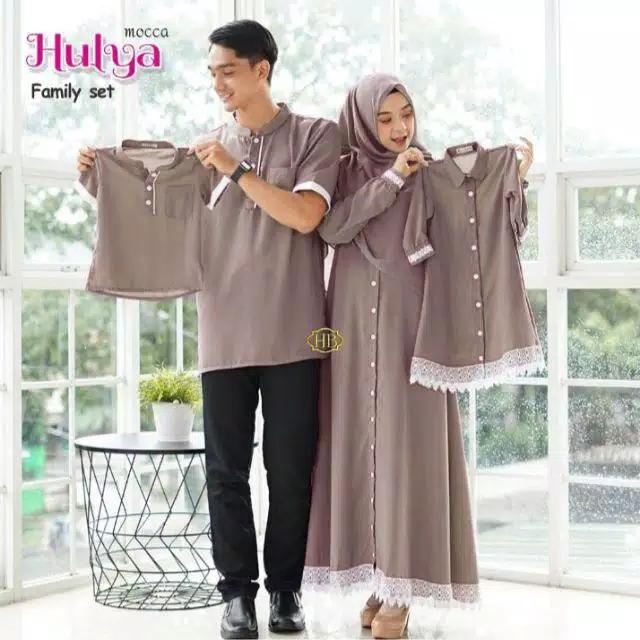 Gambar gamis family couple keluarga baju pasangan ibu dan anak - Mocca, Couple dari Adzhar undefined Tokopedia