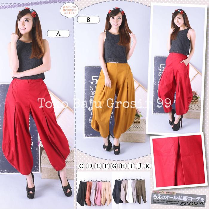 Gambar Celana / Kulot Katun Stylish Aladin Fashion Wanita dari TOKO BAJU GROSIR 99 undefined Tokopedia