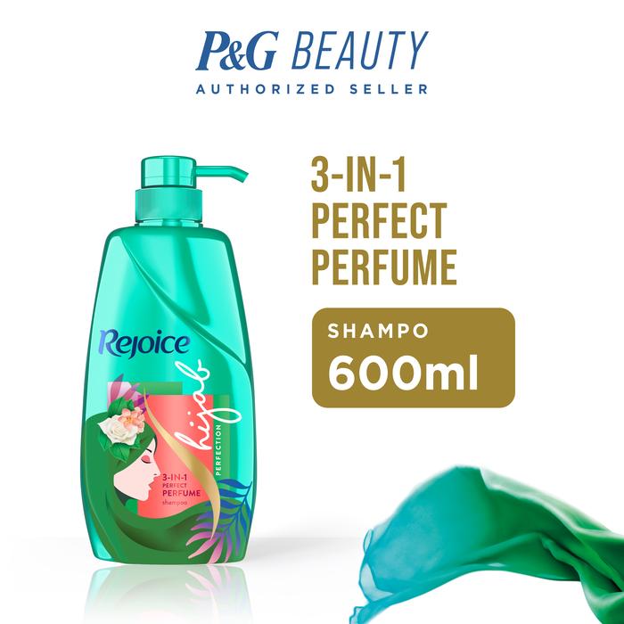 Gambar Rejoice Hijab Shampoo 3 in 1 Perfect Perfume 600 ml dari Farmaku undefined Tokopedia
