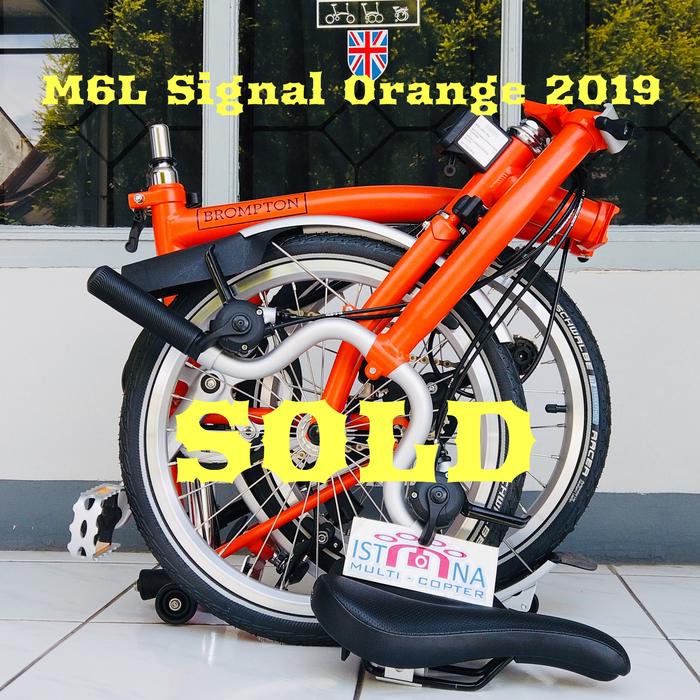 Jual SOLD BNIB Brompton M6L Signal Orange FCB Bandung sepeda