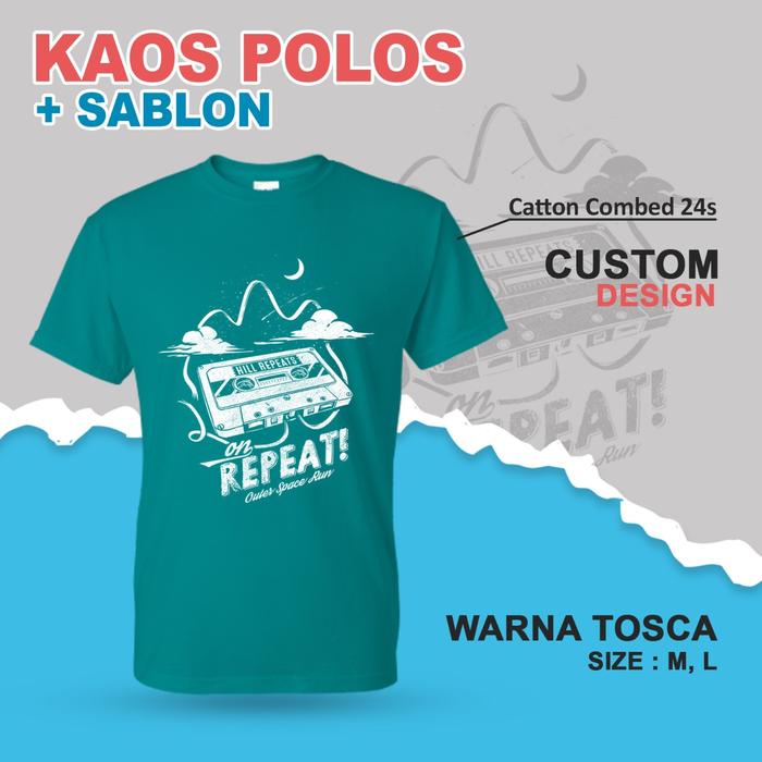 Gambar kaos polos custom sablon satuan dari Allkom undefined Tokopedia