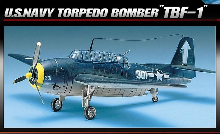 Gambar Model Kit ACADEMY TBF-1 1/72 12452 dari Jiwoo Toys undefined Tokopedia