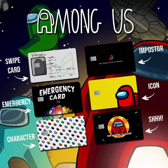 Gambar AMONG US | Skin/Sticker Kartu ATM - Swipe Card, No Chip dari Cardskins undefined Tokopedia