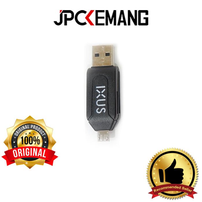 Gambar OTG Card Reader IXUS / Card Reader IXUS OTG Micro USB ORIGINAL - Black dari JPC Kemang undefined Tokopedia