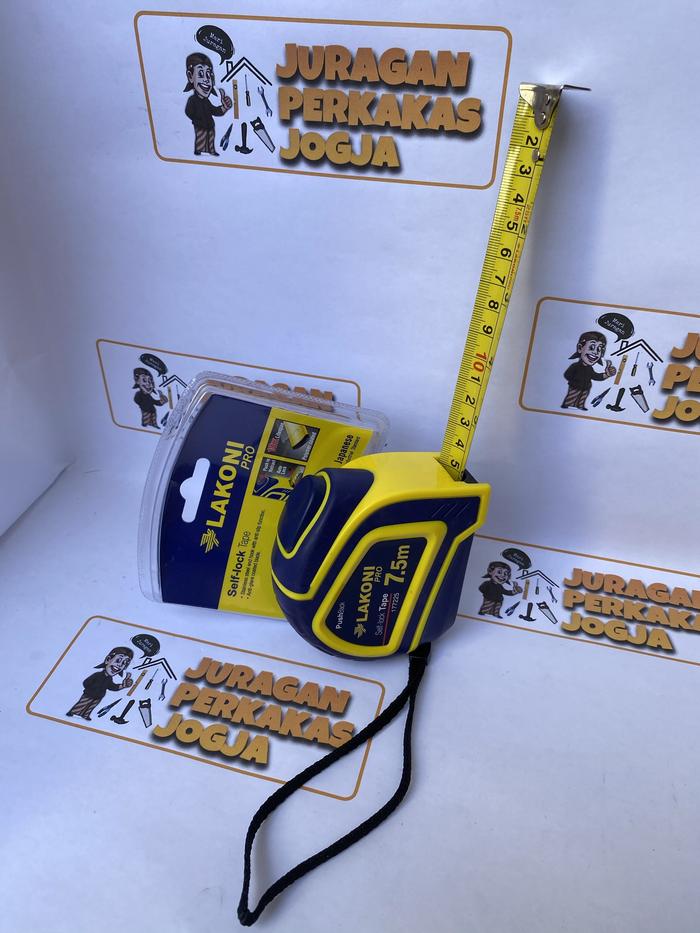 Gambar Meteran / AUTO-LOCK MEASURING TAPE 5M & 7,5M LAKONIPRO - 7 koma 5 M dari Juragan Perkakas Jogja undefined Tokopedia