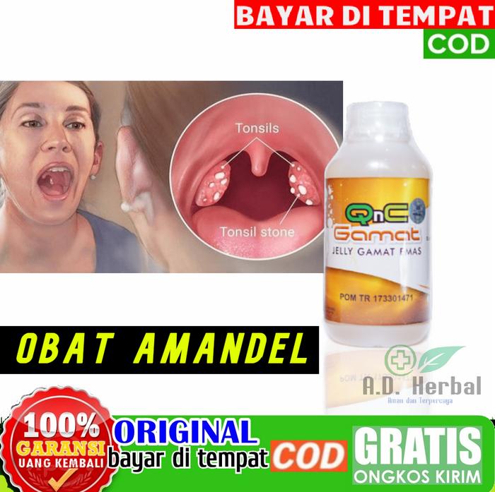 Gambar Radang Amandel Nyeri Sakit Tenggorokan Kering Suplemen Herbal Premium Ekstrak Gamat Emas BPOM Halal QNC Jelly Gamat dari AD Herbal undefined Tokopedia