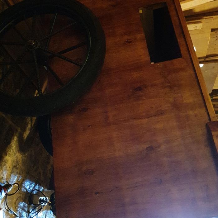 Gambar gerobak susu jahe - walnut brown dari Apoedz meubel undefined Tokopedia