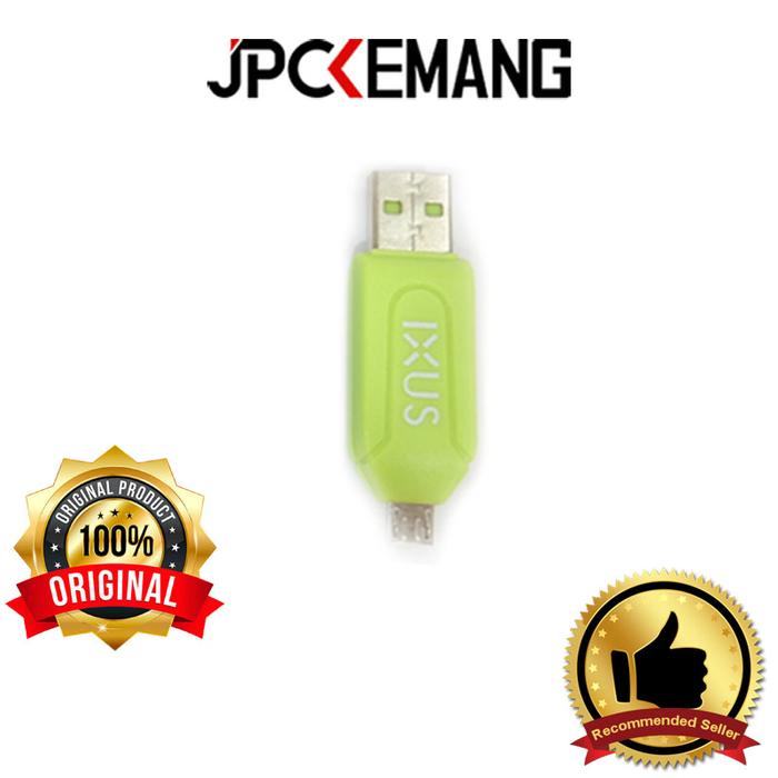 Gambar OTG Card Reader IXUS / Card Reader IXUS OTG Micro USB ORIGINAL - Green dari JPC Kemang undefined Tokopedia