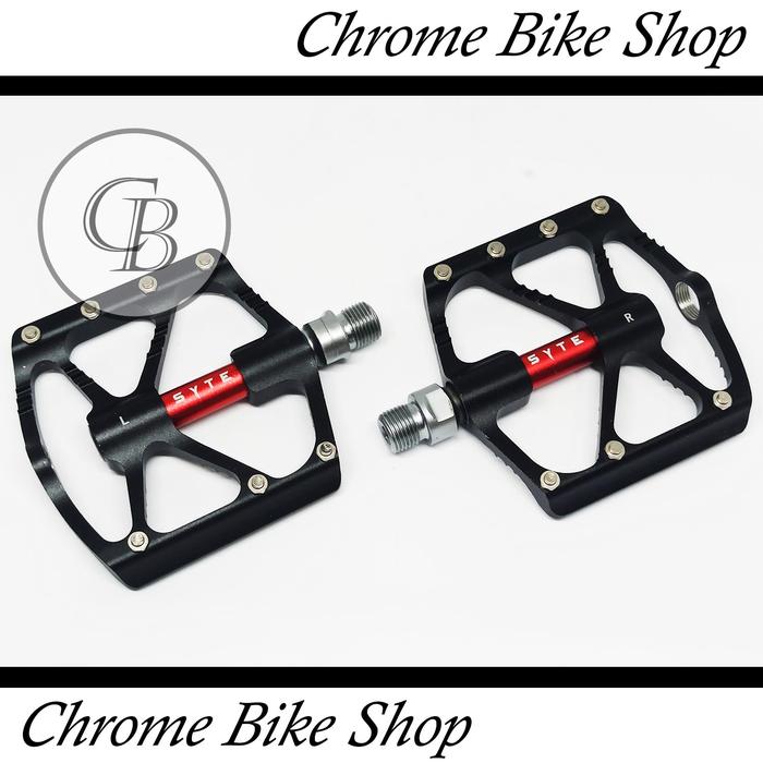 Gambar Pedal Sepeda 3 Bearing SYTE ST-M419 As Besar - Hitam dari Chrome Bike Shop undefined Tokopedia