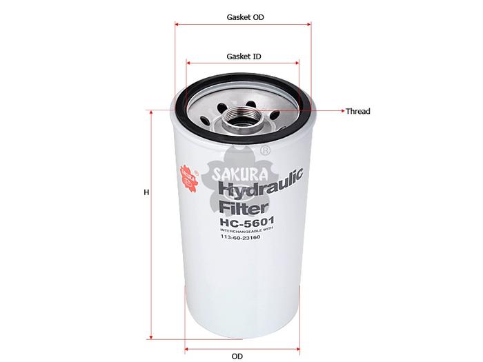 Jual Sakura Filter Oli Hydraulic HC5601 Komatsu PC 710 / D31 / PC 650