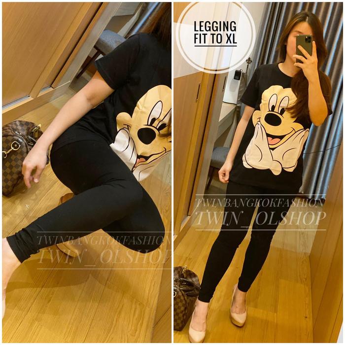 Gambar LEGGING WANITA / LEGGING SPORT NYAMAN TEBAL ADEM FIT TO XL IMPORT - DARKGREY dari cw.store899 undefined 2 Tokopedia