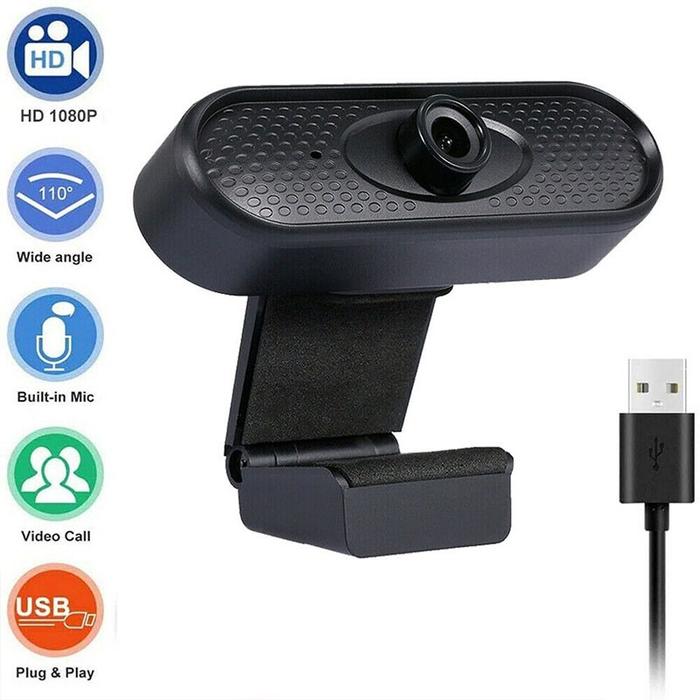 Jual Webcam Full HD 1080p PC Laptop Camera Web Cam Gaming Zoom Vid